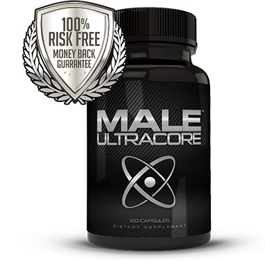 Bottle of Male UltraCore Supplements