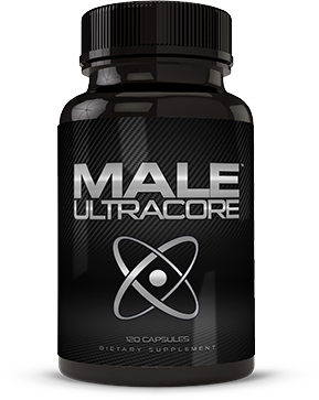 Bottle of Male UltraCore Supplements