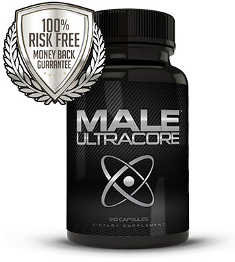 Bottle of Male UltraCore Supplements